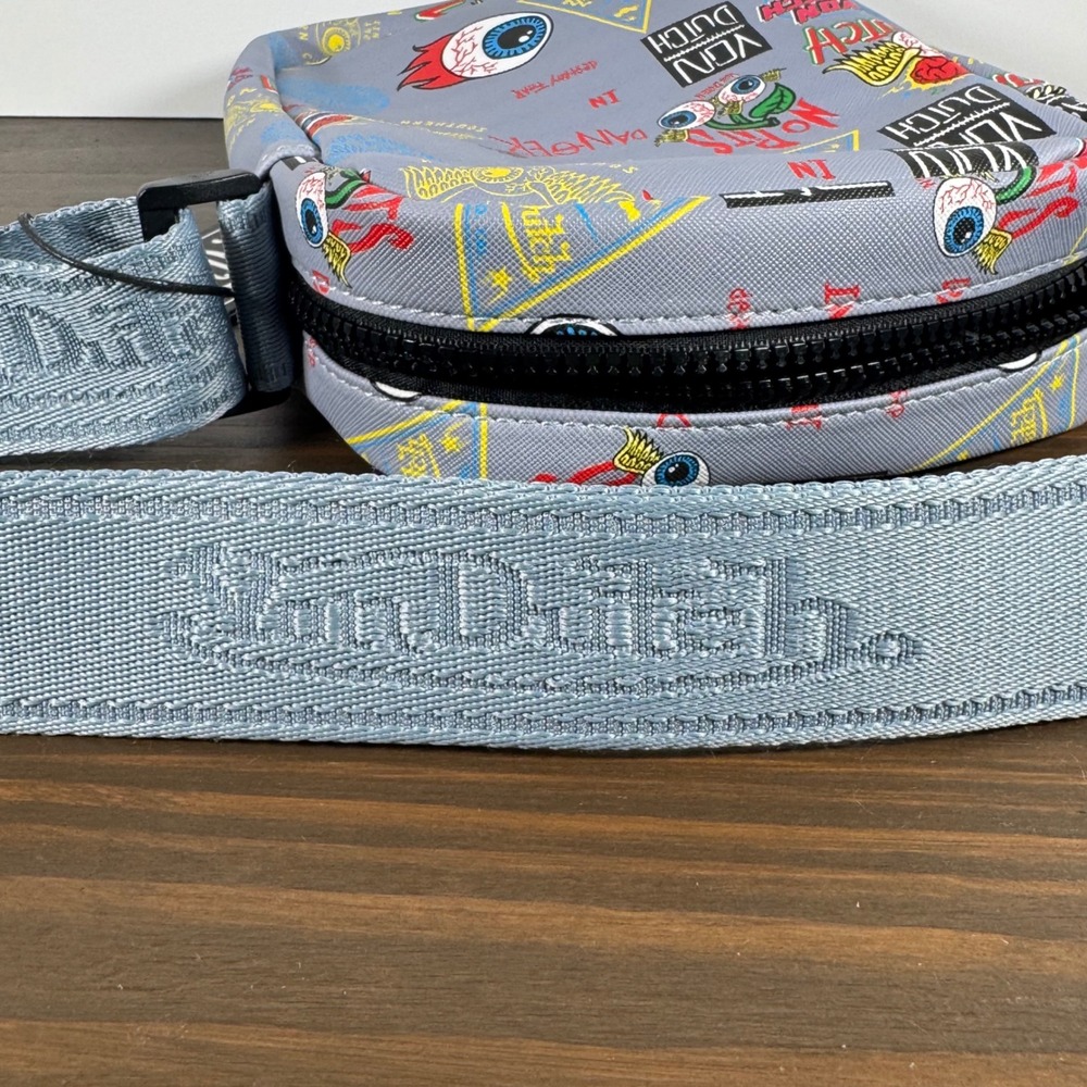Von Dutch Crossbody Bag Vintage Y2K Graphic Grey OS VDCB-004 New With Tags Rare - Picture 9 of 15